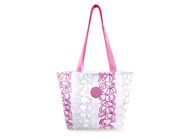 Moana Breeze Tyvek Beach Bag - Palaka Puakenikeni Lei