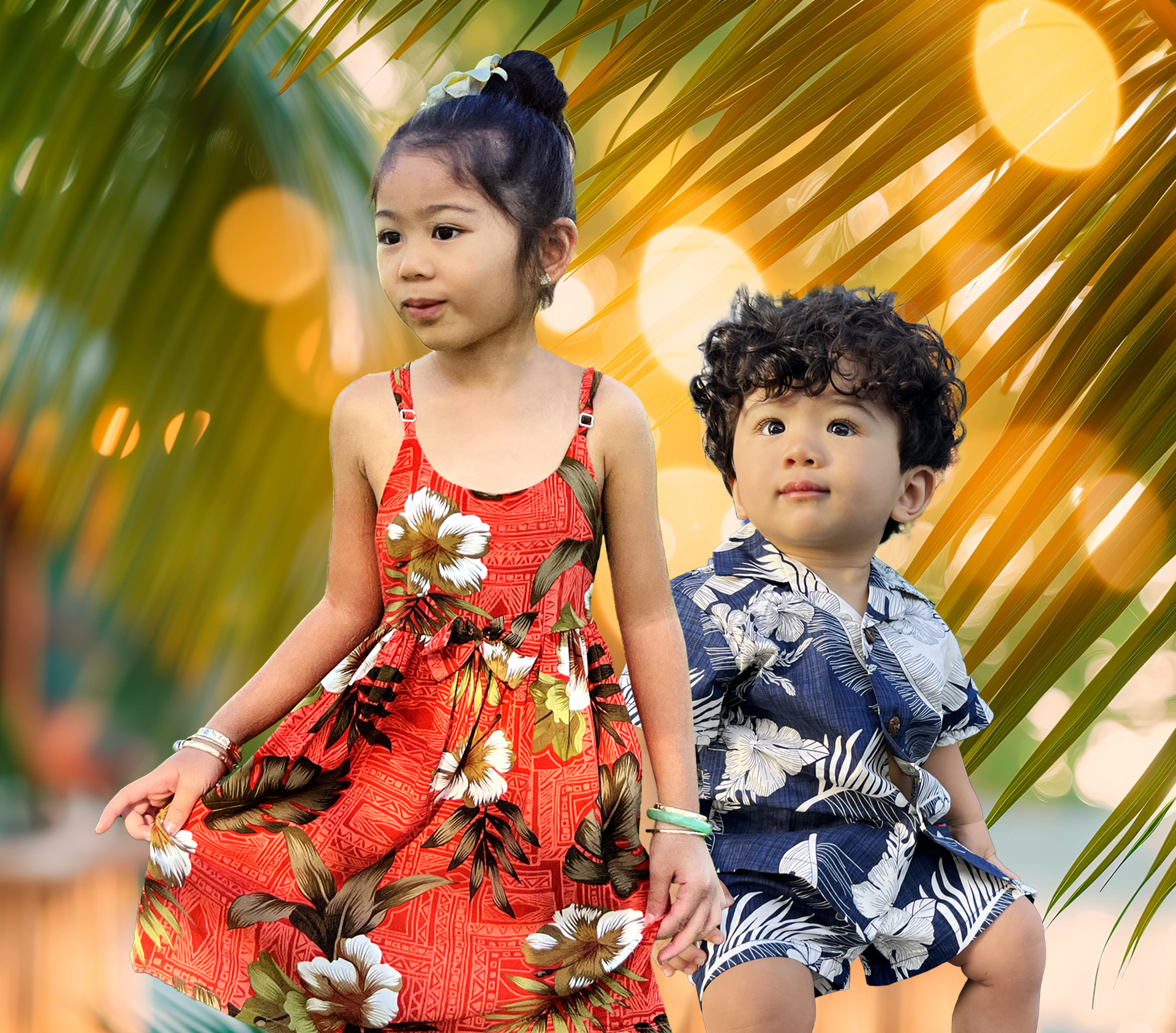 Children Aloha Wear, Keiki, Luau, Ohana, Matching Sets for Family 
