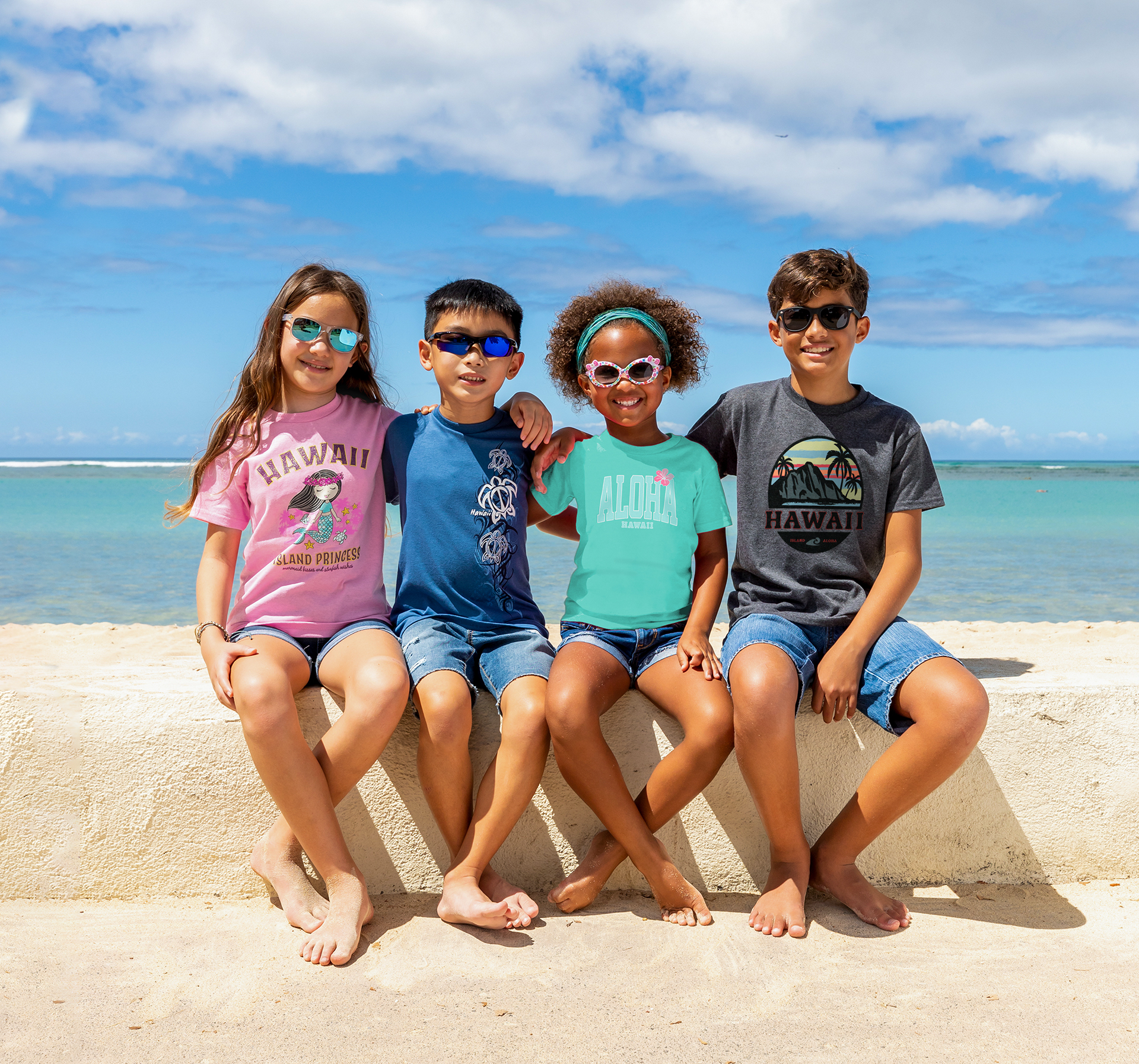 Child Tee, Hawaiian Designed Shirt, Keiki 