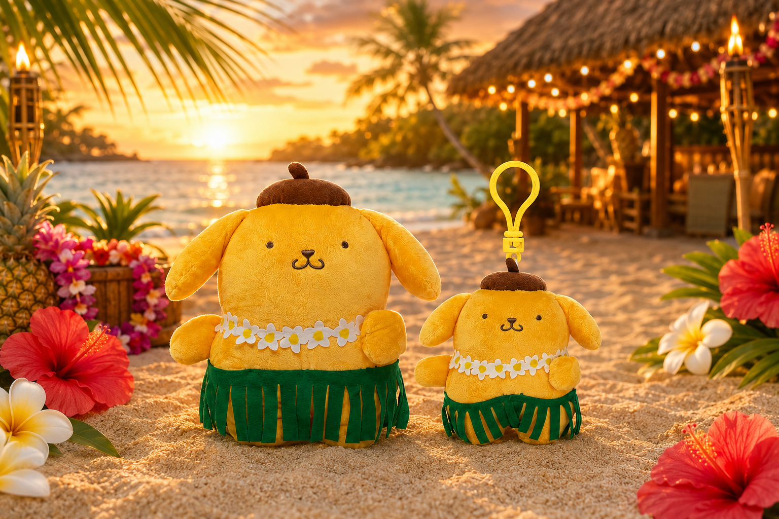 Preorder New ABC Stores Exclusive  Pompompurin & Hello Kitty Rooster Plush 
