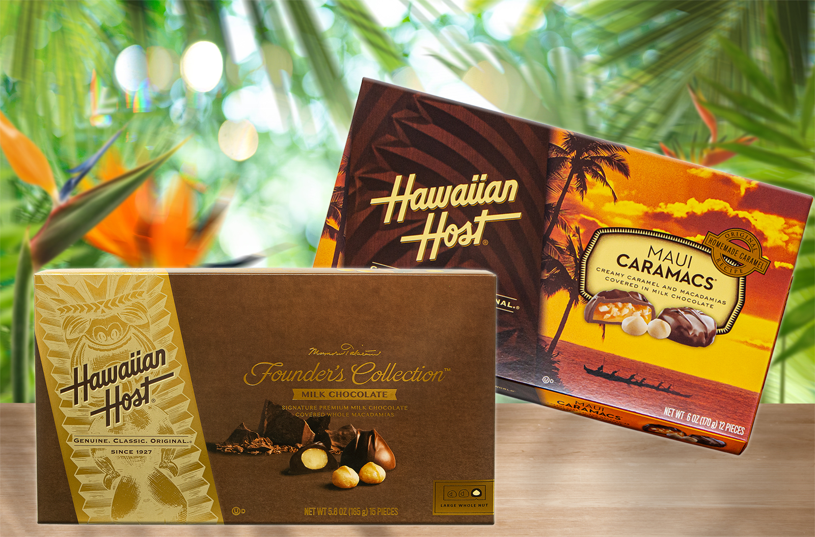 Hawaiian Host Chocolate Snack Bar - 8 Pack Cello Gift Set