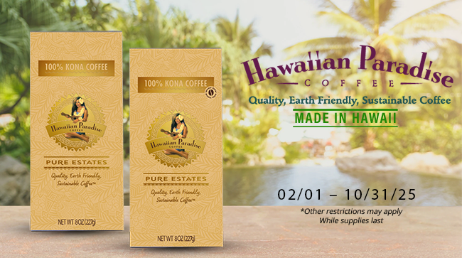 Hawaiian Paradise Coffee Promo