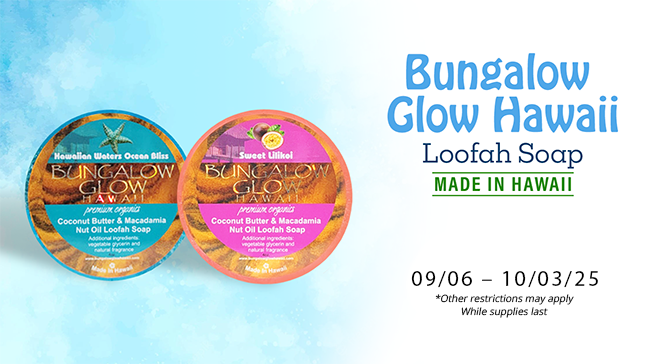 Bungalow Glow Loofah Soap Promo