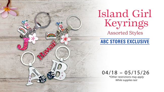Island Keyrings sale promo
