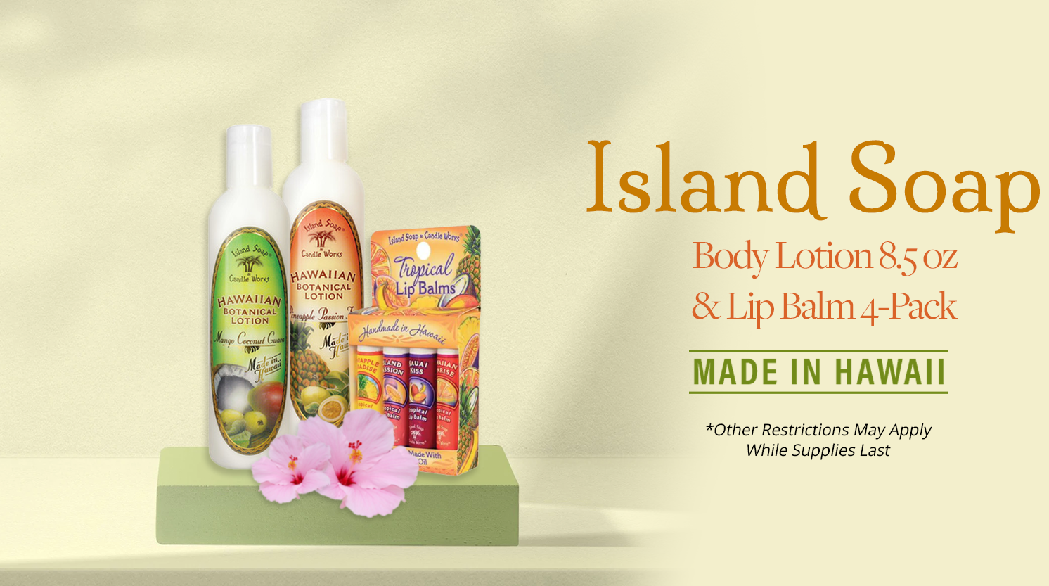 Island Soap sale promo