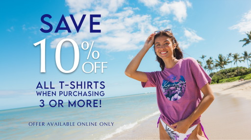 Save 10% Off All T-Shirt When Purchasing 3 or More!