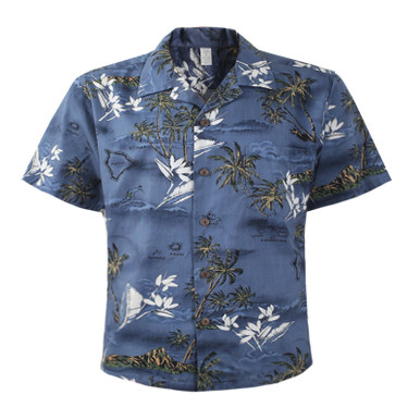 Subculture ALOHA SHIRT BLUE 2 M サブカルチャー - シャツ