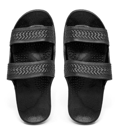 Amazon.com | Hawaii Moses Unisex Rubber Slide on Jesus Sandal Slippers (6,  Black) | Slides