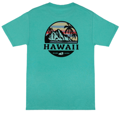Hawaiian Performance Surfwear® - Tropical Sunset: Mint