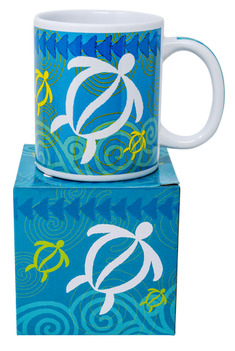 Island Style Ceramic Mug 10 oz: Surf Hawaii