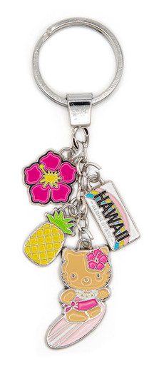 Hello Kitty® & Friends Charm Keyring: Hula Surf