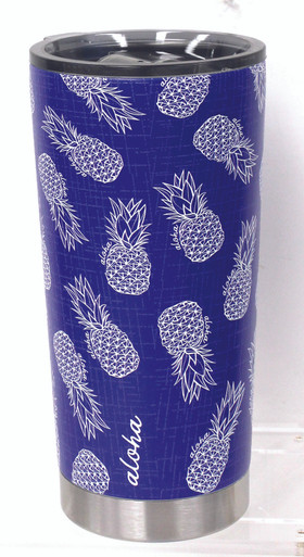 Natural HI Stainless Steel 20oz Travel Cup - Pineapple Splash