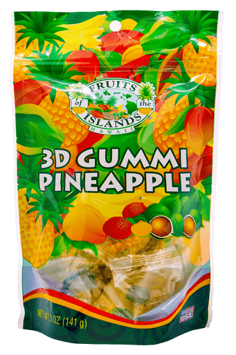 Fruits of the Islands 3D Gummy Pineapples 5 oz