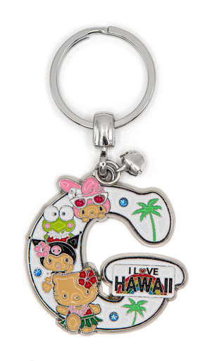 Hello Kitty® & Friends HAWAII Initial Keyring: G