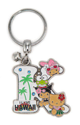 Hello Kitty® & Friends HAWAII Initial Keyring: L