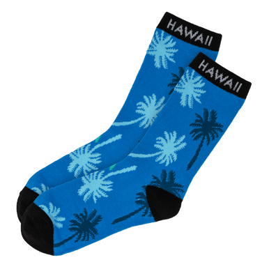 Hawaiian Performance Surfwear® Crew Cut Socks: Palm Tree