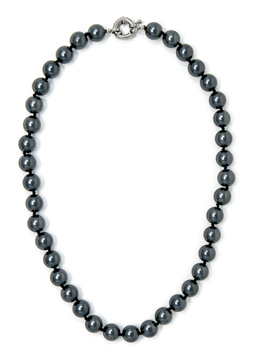 ★SENTIMENTS★ NO.333 [BLACK] PEARL NECKLACE NO.333 [SILVER] BLACK PEARL NECKLACE - SENTIMENTS | 60