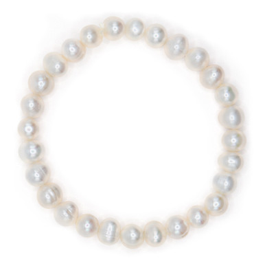 【新品未使用】　MIR Ver. JR Pearl Albino Freshwater Pearl Bracelet: White