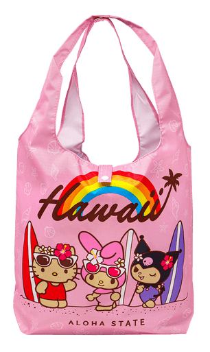 トートバッグ Sanrio Hello Kitty 50th Anniversary Hawaii Series Foldable Hello Kitty Hawaii 50th Anniversary Limited Edition Tote Bag