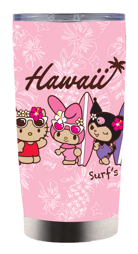 Hello Kitty タオルケット トロピカル　フラミンゴデザイン Hello Kitty® & Friends Beach Towels: Islands