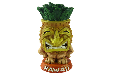 ◆Hawaiiフラガール・木製看板■TIKI、メネフネ・バー・ハワイアン 84551_Pineapple_Menehune_Figur