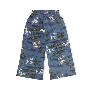 Aloha Rayon Pants - Blue Surf