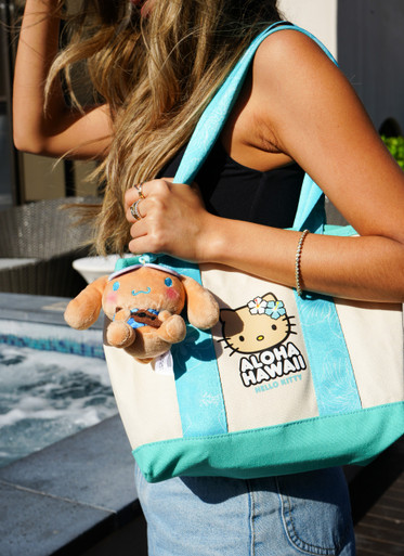Mini Canvas Tote - Hello Kitty Big Face: Blue