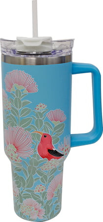 Natural HI Tumbler with Straw: Ohia