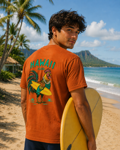 Hawaiian Performance Surfwear® - Rooster: Orange