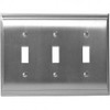 Amerock, Candler, 3 Toggle Wall Plate, Satin Nickel