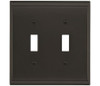 Amerock, Candler, 2 Toggle Wall Plate, Black Bronze