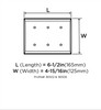 Amerock, Candler, 3 Rocker Wall Plate, Black Bronze - technical