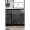 Berenson, Hearthstone, 5 1/16" (128mm) Curved Pull, Matte Black - installed 1