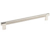 Amerock, Esquire, 10 1/16" (256mm) Bar Pull, Polished Nickel / Stainless Steel