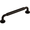 Top Knobs, Serene, Lily, 5 1/16" (128mm) Straight Pull, Black - alt view
