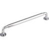 Top Knobs, Serene, Lily, 7 9/16" (192mm) Straight Pull, Polished Chrome - alt view