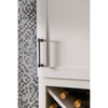 Top Knobs, Serene, Kara, 8 13/16" (224mm) Straight Pull, Flat Black - installed