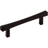 Top Knobs, Serene, Juliet, 3 3/4" (96mm) Bar Pull, Black - alt view