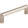Top Knobs, Serene, Lydia, 3 3/4" (96mm) Square Ended Pull, Brushed Satin Nickel - alt view