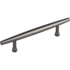 Top Knobs, Lynwood, Allendale, 3 3/4" (96mm) Bar Pull, Ash Gray - Angle View