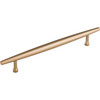 Top Knobs, Lynwood, Allendale, 6 5/16" (160mm) Bar Pull, Honey Bronze - Angle View