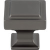 Top Knobs, Transcend, Ascendra, 1 1/4" Square Knob, Ash Gray