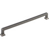 Top Knobs, Transcend, Ascendra, 9" Straight Pull, Ash Gray - Angle View