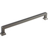 Top Knobs, Transcend, Ascendra, 12" (305mm) Appliance Pull, Ash Gray - Angle View
