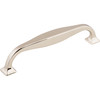 Top Knobs, Transcend, Contour, 5 1/16" (128mm) Straight Pull, Polished Nickel - Angle View