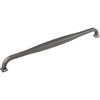 Top Knobs, Transcend, Contour, 12" (305mm) Straight Pull, Ash Gray - Angle View