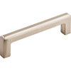 Top Knobs, Transcend, Podium, 3 3/4" (96mm) Straight Pull, Brushed Satin Nickel - Angle View