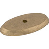 Top Knobs, Aspen, 1 3/4" Oval Backplate, Light Bronze - Angle View