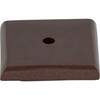 Top Knobs, Aspen, 1 1/4" Square Backplate, Mahogany Bronze