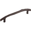 Top Knobs, Aspen, 12" (305mm) Twig Curved Pull, Medium Bronze - Angle View